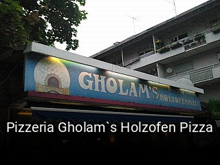Pizzeria Gholam`s Holzofen Pizza tisch buchen