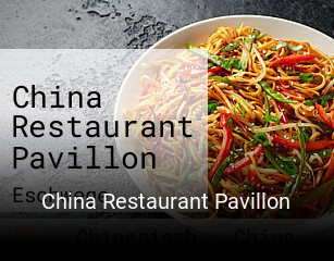 China Restaurant Pavillon tisch buchen