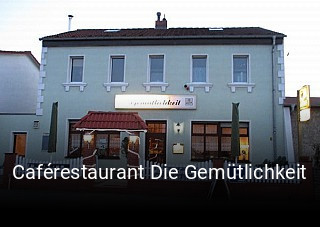 Caférestaurant Die Gemütlichkeit tisch buchen