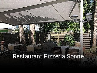 Restaurant Pizzeria Sonne tisch buchen