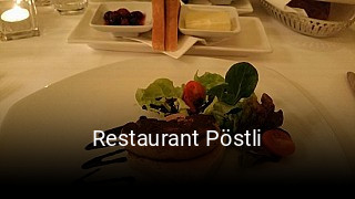 Jetzt bei Restaurant Pöstli einen Tisch reservieren
