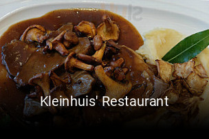 Jetzt bei Kleinhuis' Restaurant einen Tisch reservieren
