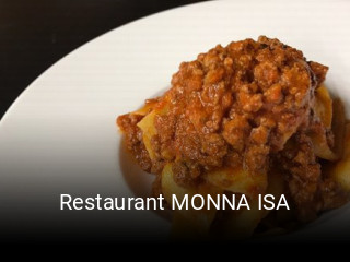 Restaurant MONNA ISA tisch reservieren