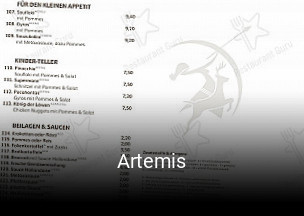 Artemis tisch reservieren