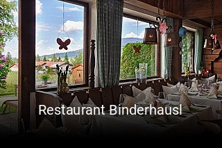 Restaurant Binderhausl reservieren
