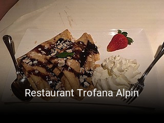 Restaurant Trofana Alpin tisch buchen