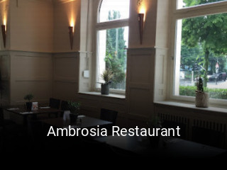 Ambrosia Restaurant tisch reservieren