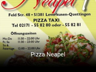 Pizza Neapel online reservieren