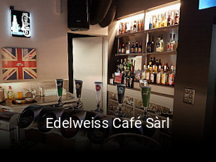 Jetzt bei Edelweiss Café Sàrl einen Tisch reservieren