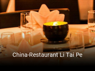 Jetzt bei China-Restaurant Li Tai Pe einen Tisch reservieren
