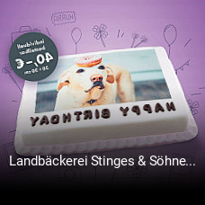 Jetzt bei Landbäckerei Stinges & Söhne GmbH einen Tisch reservieren