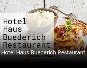 Hotel Haus Buederich Restaurant tisch reservieren