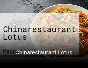 Chinarestaurant Lotus tisch buchen