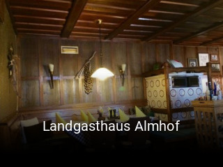 Landgasthaus Almhof online reservieren
