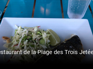 Restaurant de la Plage des Trois Jetées tisch reservieren
