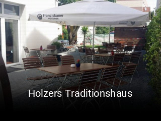 Holzers Traditionshaus tisch buchen