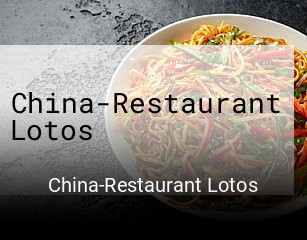 China-Restaurant Lotos tisch reservieren