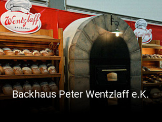 Backhaus Peter Wentzlaff e.K. tisch buchen