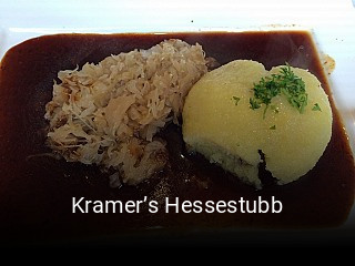 Jetzt bei Kramer’s Hessestubb einen Tisch reservieren
