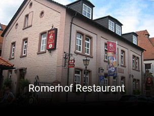 Jetzt bei Romerhof Restaurant einen Tisch reservieren