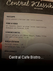 Jetzt bei Central Cafe Bistro Bar einen Tisch reservieren