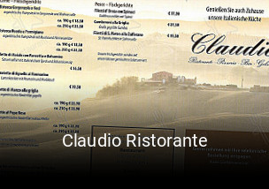 Jetzt bei Claudio Ristorante einen Tisch reservieren