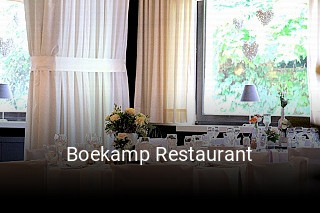 Jetzt bei Boekamp Restaurant einen Tisch reservieren