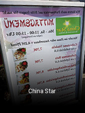 China Star online reservieren