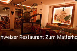 Jetzt bei Schweizer Restaurant Zum Matterhorn einen Tisch reservieren