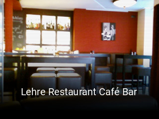 Lehre Restaurant Café Bar tisch buchen