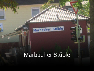 Marbacher Stüble tisch buchen