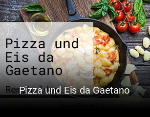Pizza und Eis da Gaetano tisch buchen