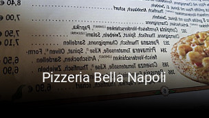 Pizzeria Bella Napoli tisch reservieren