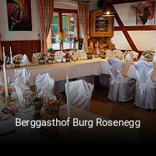 Berggasthof Burg Rosenegg tisch buchen