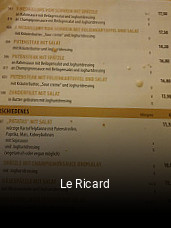 Le Ricard online reservieren