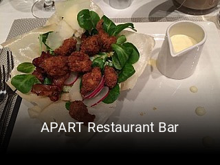 Jetzt bei APART Restaurant Bar einen Tisch reservieren