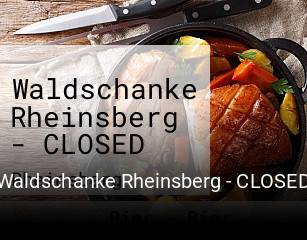 Waldschanke Rheinsberg - CLOSED online reservieren