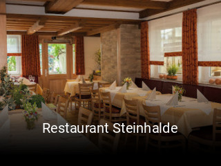 Jetzt bei Restaurant Steinhalde einen Tisch reservieren