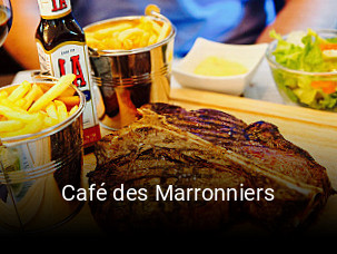 Jetzt bei Café des Marronniers einen Tisch reservieren