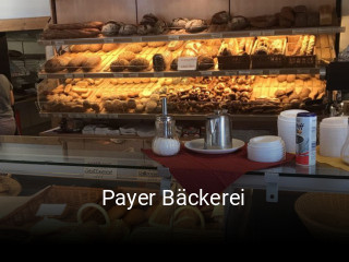 Payer Bäckerei tisch reservieren