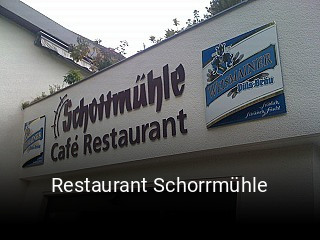 Restaurant Schorrmühle tisch reservieren