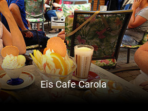 Eis Cafe Carola tisch reservieren