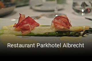 Restaurant Parkhotel Albrecht reservieren