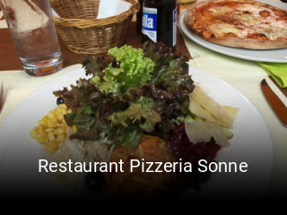 Restaurant Pizzeria Sonne reservieren
