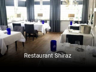 Restaurant Shiraz tisch reservieren