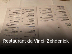 Restaurant da Vinci- Zehdenick tisch reservieren