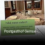 Postgasthof Gemse - Fam. Haueis tisch reservieren
