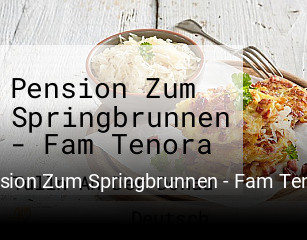 Jetzt bei Pension Zum Springbrunnen - Fam Tenora einen Tisch reservieren