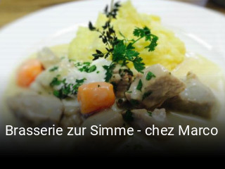Brasserie zur Simme - chez Marco online reservieren