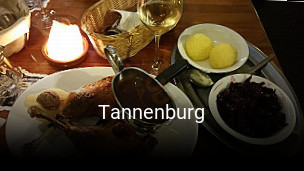 Tannenburg tisch reservieren
